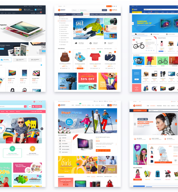 Market - Multistore Responsive Magento Theme